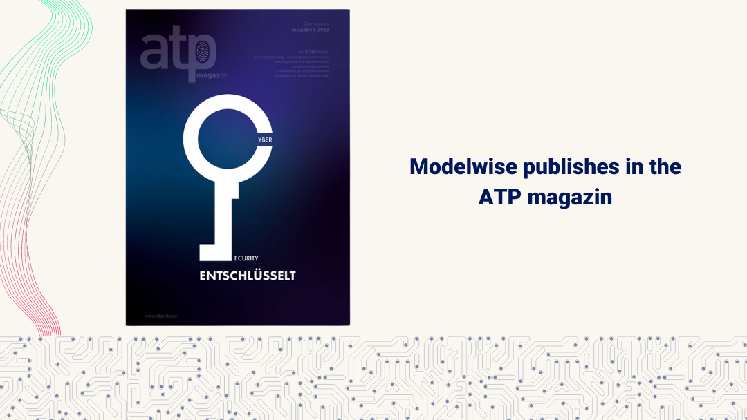 Modelwise publishes in the ATP magazin